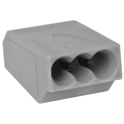 Steckklemme Dosensteckklemme Verbindungsklemme 3x 1 - 2,5 mm² grau 10 x