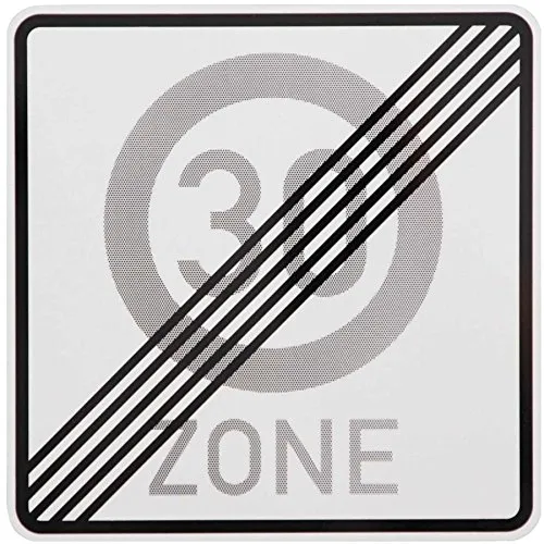 Original Verkehrszeichen 274.2 * ENDE 30 Zone * 40 Geburtstag Geschenk Verkehrsschild Schild Strassenschild Straßenzeichen Schilder RAL Gütezeichen