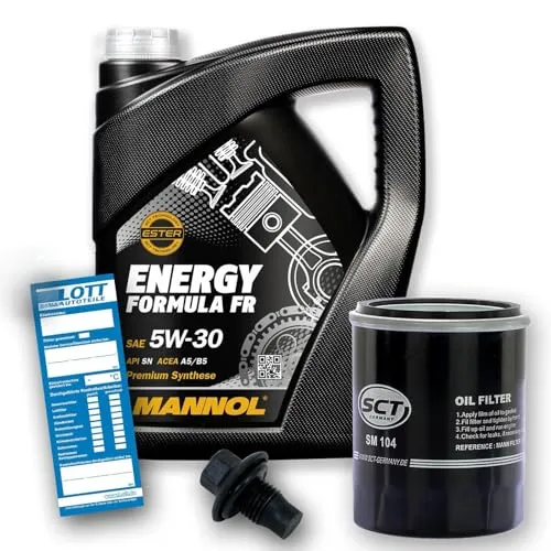 Ölwechsel Set Inspektion 5 Liter Mannol OEM 7707 5W-30 Öl + Ölfilter + Öl Ablassschraube Verschlussschraube