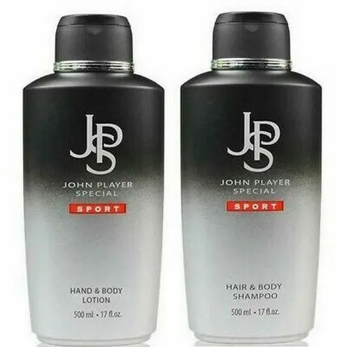 John Player Special Sport Hair & Body Shampoo 500 ml + Hand & Body Lotion 500 ml