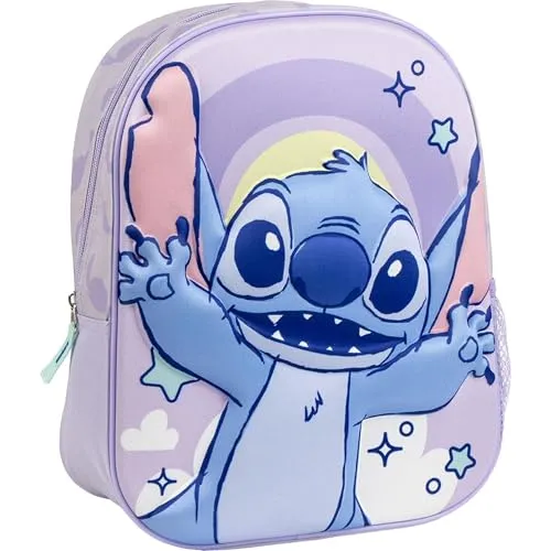 CERDÁ LIFE'S LITTLE MOMENTS Kinderrucksack 3D, Stitch, 31 cm, Blau, Unisex, Kinder