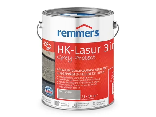 Remmers Holzschutzlasur HK-Lasur 3in1 Grey-Protect 5L von Remmers
