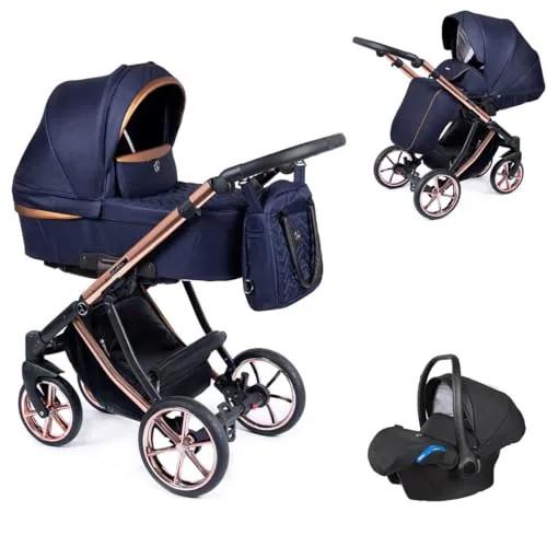 Kinderwagen-Set 4 in 1 Dante inkl. Sportsitz und Autositz in grün von Coletto