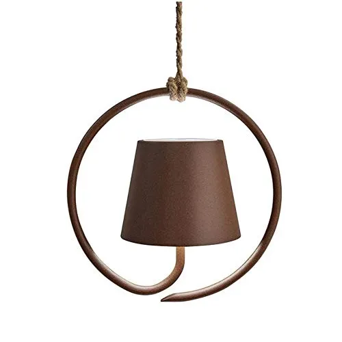 Zafferano Poldina Wiederaufladbare LED Hängeleuchte - Hängeleuchte & Pendelleuchte, ideal für Innen- und Außenbereich, dimmbar und mit langer Akkulaufzeit von über 9 Stunden. Perfekt für Bars und Restaurants.