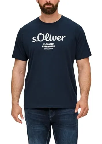 s.Oliver Baumwoll-T-Shirt mit Logo-Print