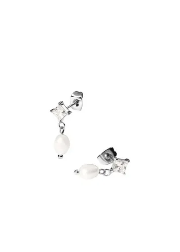 Purelei Paar Ohrstecker Elegant Pearl - Elegante Perlenohrringe mit funkelndem Zirkonia, ideal für festliche Anlässe oder den Alltag. Verleihe Deinem Look einen Hauch von Luxus und Stil!