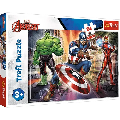 Puzzle 24 elementy Maxi W świecie Avengersów TREFL 14321 TREFL 5900511143218