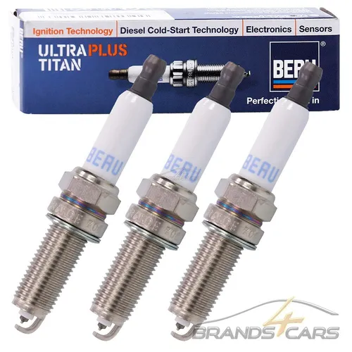 Produktbild 3x BERU ZÜNDKERZE ULTRA TITAN FÜR SMART FORTWO CABRIO COUPE 451