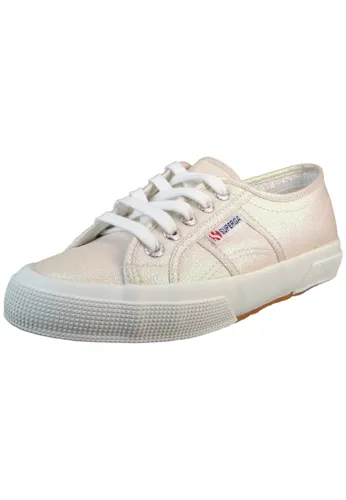 Superga Damen Low Sneaker 2750 LAME Beige - Sneaker in Beige mit atmungsaktivem Obermaterial und bequemer Weite, ideal für den täglichen Freizeitlook.