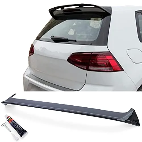 Heckspoiler Dachkantenspoiler Schwarz Glanz für VW Golf 7 Limousine 13-20