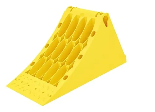Staukasten4you Hemmschuh Bremskeil Unterlegkeil Bremsklotz Lokhen G46 mit Gleitschutz gelb ohne Befestigungsmaterial