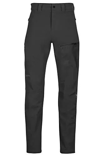 Marmot Herren Scree Pant, Wasserabweisende Trekkinghose, Atmungsaktive Softshell Funktionshose, Winddichte Wanderhose, Black, 28