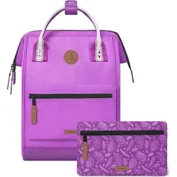 CABAIA Rucksack Damen Polyamid lila, ONE SIZE - Rucksacktaschen mit 23 Litern Volumen, wasserabweisend und mit auswechselbaren Vordertaschen für individuellen Style und hohen Tragekomfort.