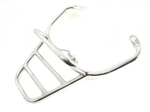 Gepäckträger Träger hinten chrom für Piaggio Vespa LX LXV 50 125 150 ET2 ET4 - Robuster Chrom-Gepäckträger für Vespa-Roller, ideal für zusätzliche Gepäckbeförderung und stilvolles Design.