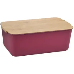 Kesper Brotbox, Beere, Kunststoff, rechteckig, 18.5x12x30.5 cm, FSC 100%, Schneidebrett, Küchenzubehör, Brotkästen & -Körbe