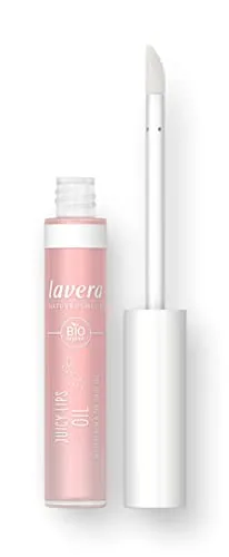 lavera Juicy Lips Oil – mit Bio-Kokosnuss, Bio-Pfirsich & Pfirsichkernöl – pflegendes Lip Oil mit natürlicher Hyaluronsäure – intensiver Glanz ohne Kleben – 5,5 ml