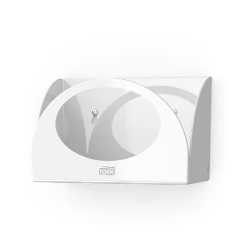 Tork Small Pack Reinigungstuchspender Weiß W8 – Wandmontage - Platzsparender Wischtuchspender für effiziente Reinigung in engen Arbeitsumfeldern. Mit gefalteten Tüchern für schnelle Nutzung und weniger Abfall. Maße: 14,6 cm hoch, 21,4 cm breit, 10,7 cm tief.