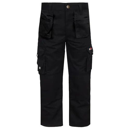 TuffStuff 711J-11/12 Arbeitshose für Kinder, schwarz, 711J