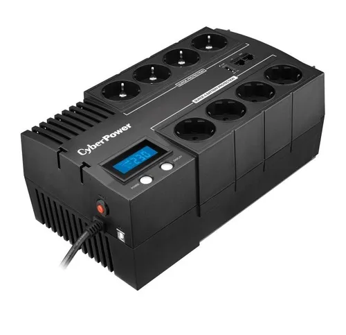 CyberPower BR700ELCD - Line-Interactive USV 700VA 390 W, zuverlässiger Schutz bei Stromausfällen mit LCD-Display