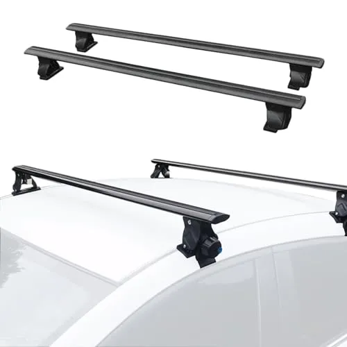 Dachträger für Fahrzeuge ohne Dachreling. Dachgepäckträger für Reisen. Integrierte Dachmontage. Tragbarer Träger.