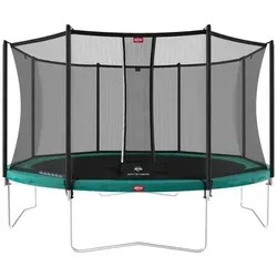 BERG Trampolin 430 cm grün mit Sicherheitsnetz Comfort in grün von BERG Toys