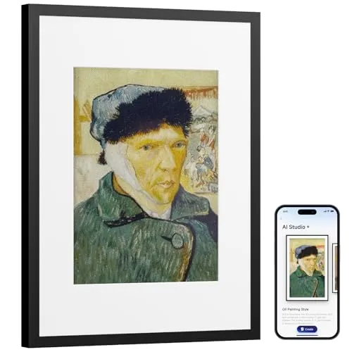 SwitchBot KI Art Frame 13.3'' – Kabelloser Digitaler Bilderrahmen