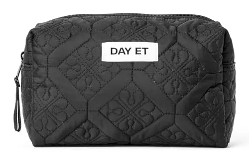 DAY ET Kulturbeutel Gweneth RE-Q Flotile Washbag Schwarz - Stylischer Kulturbeutel in elegantem Design, ideal für Reisen oder den Alltag. Mit geräumigem Hauptfach und praktischem Einschubfach sorgt er für Ordnung und ist dank der weiten Öffnung einfach zu befüllen.
