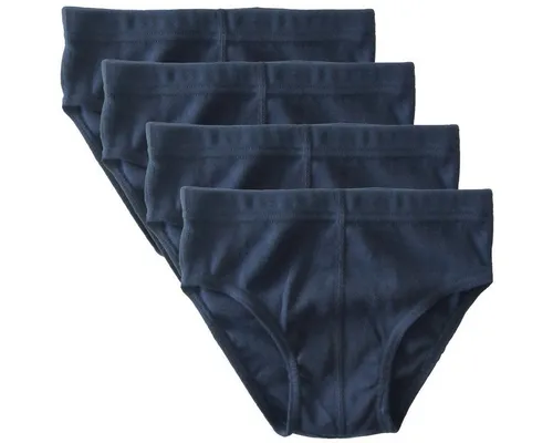 HERMKO Slip 2850 (Pack, 4er) 100 % Bio Baumwolle Sportslip Basic Denhbund hergestellt in EU