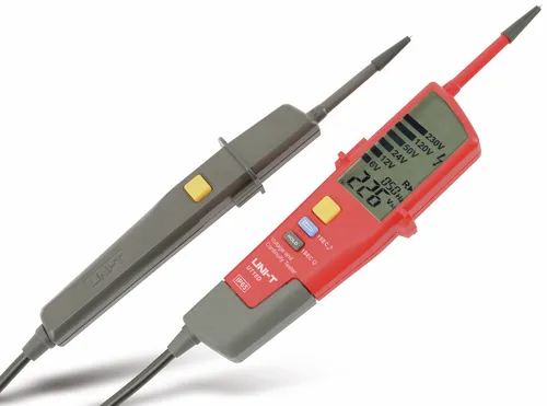 UNI-T Spannungsprüfer UT18D mit Display - Messgeräte für präzise Spannungsmessungen, ausgestattet mit einem klaren Display für einfache Ablesbarkeit und Benutzerfreundlichkeit.