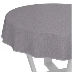 ANRO Tischdecke Wachstuchtischdecke Gartentischdecke Wachstischdecke (Einzelstück 1-tlg), Glatt Rund 120cm wasserabweisend mit Saum grün Rund | Ø 120 cm x 120 cm x 120 cm x 0.25 mm