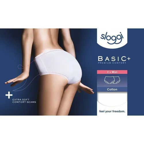 Sloggi Jersey Hüftslip Basic schwarz 2er Pack Gr. 42
