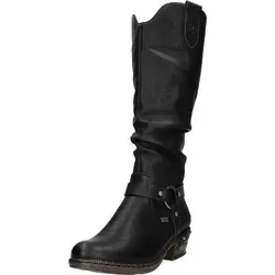 Rieker Damen Winterstiefel 93670-00 - Schwarz - Größe 36 - Wanderschuhe mit Rieker TEX-Membran, wasserabweisend und atmungsaktiv. Kuscheliges Kunstfell sorgt für warme Füße – ideal für kalte Tage!