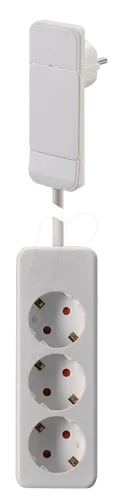 Produktbild NVB 104556 Steckdosenleiste Weiß Flachstecker