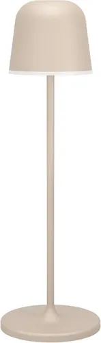 EGLO LED Akku Stehlampe Mannera-L - Kabellose Standleuchte mit Touch-Dimmer und IP54 Schutz, ideal für Innen- und Außenbereiche. Elegant in Beige, schafft die perfekte Atmosphäre.