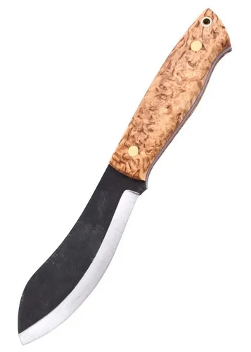 Brisa Knives Taschenmesser Brisa Nessmuk 125 - Stabilisierte Maserbirke, Scandi