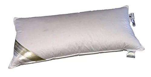 Betten Hofmann Classic Kopfkissen 40x80 cm - Kissen für Rückenschläfer und Seitenschläfer, 500 g Federfüllung, 100% Baumwollbezug, waschbar bis 60°C und für Hausstauballergiker geeignet.