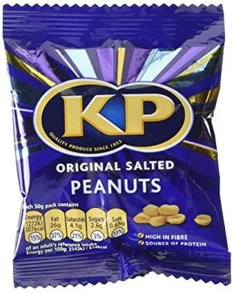 KP Original Erdnüsse Gesalzen - 50g - 8er-Packung