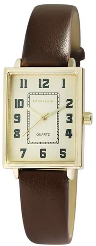 EXCELLANC Quarzuhr 1900272 Excellanc Damenuhr mit Lederimitationsarmband