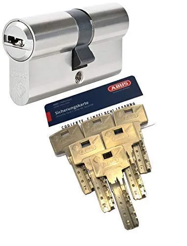 ABUS Bravus.4000 Doppelzylinder mit BZD u. N+G, Länge (a/b) 30/45mm (c=75mm), mit 6 Schlüssel, nach DIN EN1303, Angriffswiderstandsklasse D, RC2/RC3 Level geeignet, mit Not- u. Gefahrenfunktion