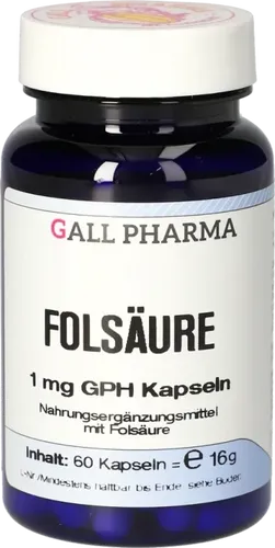 Hecht Pharma FOLSÄURE 1 mg GPH Kapseln 60 St.