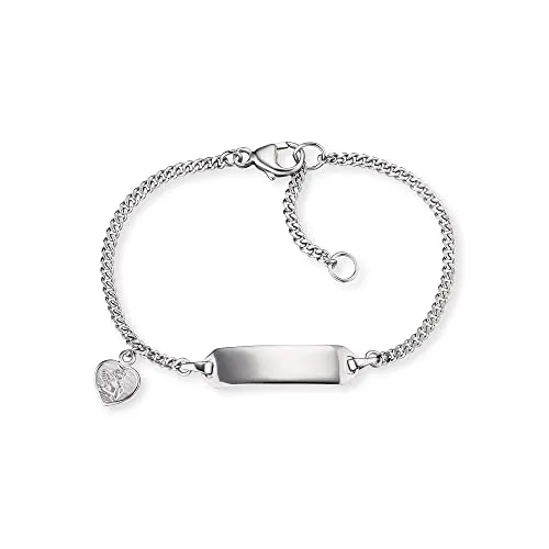 Herzengel HEB-ID-ANGELI-HEART Mädchen Armband Sterling-Silber 925 14 cm