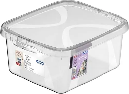 Rotho Aufbewahrungsbox Lona inkl. Deckel 2 L transparent Aufbewahrungsbox