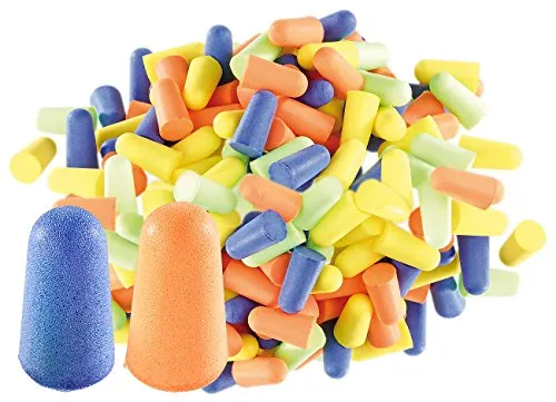 newgen medicals Ohrenstöpsel: Gehörschutz-Ohrstöpsel, 100 Stück in 4 Farben, Dämmwert 30 dB (Gehörschutzstöpsel, Ohrenschutz, Schwimm)
