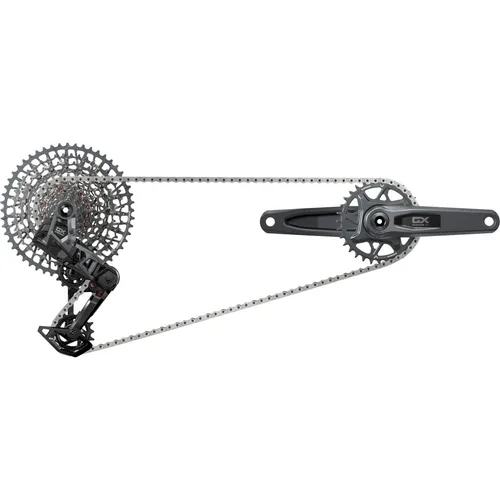 SRAM GX AXS Eagle Transmission 170mm - Gangschaltung für Enduro- und Cross-Country-MTBs, bietet robusten und präzisen elektronischen 1x12-fach-Antrieb mit schaltaugenfreier Montage für optimale Schaltperformance.