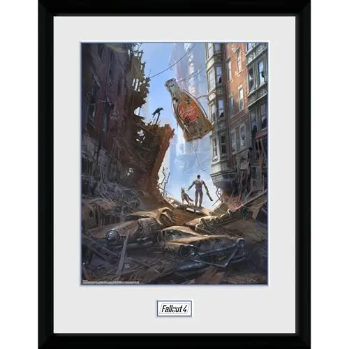 GB eye Fallout Street Scene Gerahmter Sammlerdruck, 30 x 40 cm