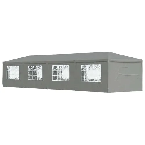 vidaXL Partyzelt 1200 x 300 x 255 cm – Hellgrau - Ideal für Outdoor-Events! Dieses vielseitige Partyzelt aus wasserfestem Material bietet Schutz und Stil bei Feiern. Mit abnehmbaren Wänden für flexible Nutzung und einfachem Auf- und Abbau. Perfekt für Gartenpartys und Hochzeiten.