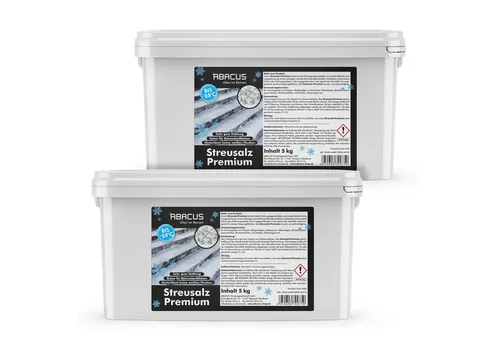 ABACUS Sand Streusalz Auftausalz mit Langzeitwirkung bis -25 °C (Langzeitwirkung, Hervorragende Haftung), Sehr umweltverträglich