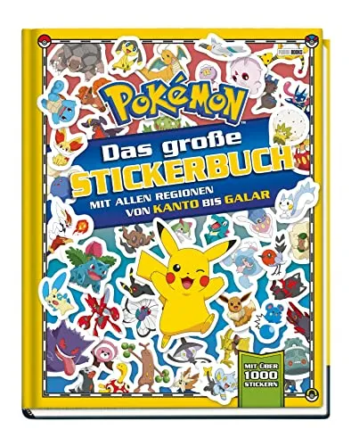 Pokémon: Das große Stickerbuch mit allen Regionen von Kanto bis Galar: mit über 1000 Sickern