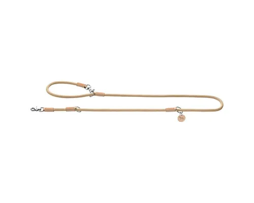 Hunter Malia Verstellbare Hundeleine in Beige/Natur in beige von Hunter Tierbedarf