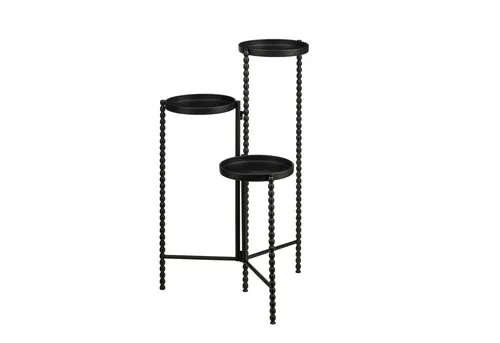 Mica Decorations Salvo Pflanzenständer - 40x40x70cm - Schwarz - Der Salvo Pflanzenständer von Mica Decorations bringt deine Pflanzen stilvoll zur Geltung und schafft durch verschiedene Höhen ein ansprechendes Arrangement.
